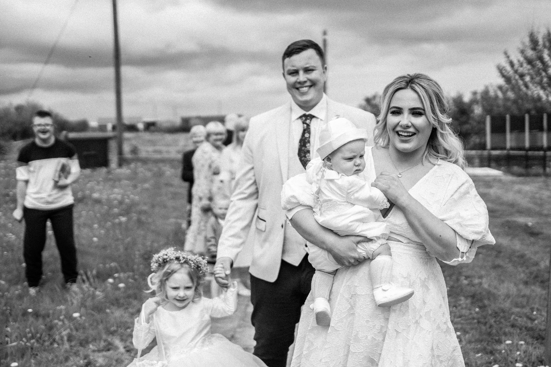 Family portrait photographed in the North East